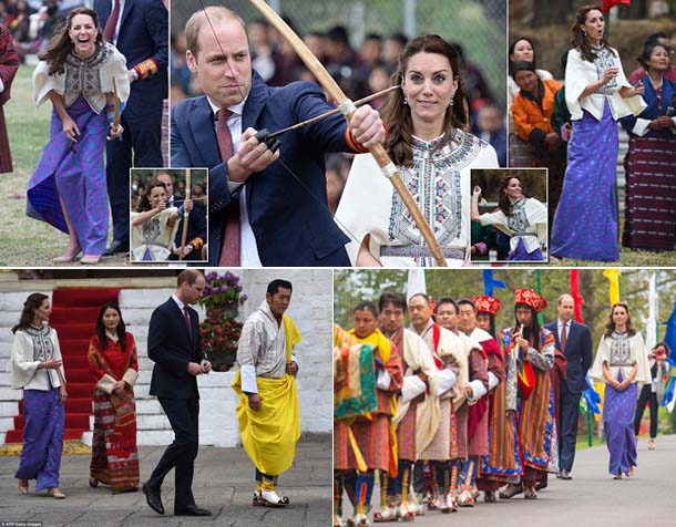 Pangeran William dan Kate Middleton Kunjungi Bhutan